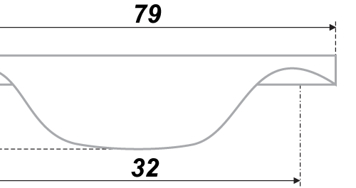 Мебельная ручка RS025CP.3/32 Мебельная ручка RS025CP.3/32