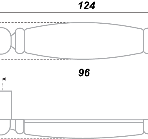 Мебельная ручка RS115AB.4/96/W01 Мебельная ручка RS115AB.4/96/W01