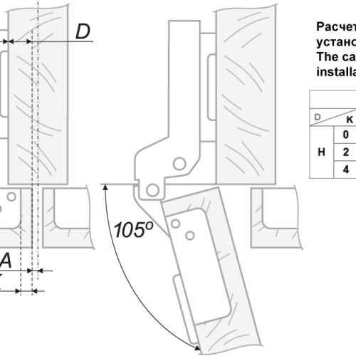 Мебельная петля H205B02/0112 Мебельная петля H205B02/0112