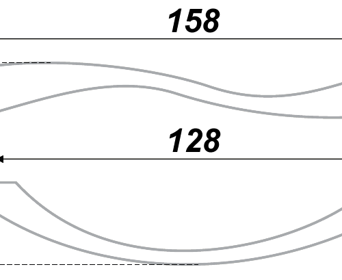 Мебельная ручка RS832SC.3/128 Мебельная ручка RS832SC.3/128