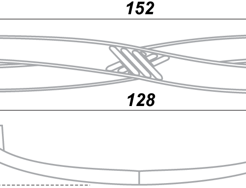 Мебельная ручка RS405EAB.3/128 Мебельная ручка RS405EAB.3/128
