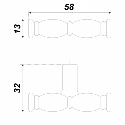 Мебельная ручка STACCATO RC449MBAB.4 Мебельная ручка STACCATO RC449MBAB.4