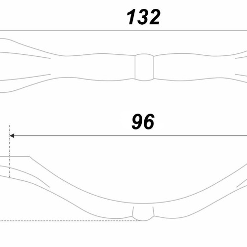 Мебельная ручка ZOE RS441CP.3/96 Мебельная ручка ZOE RS441CP.3/96