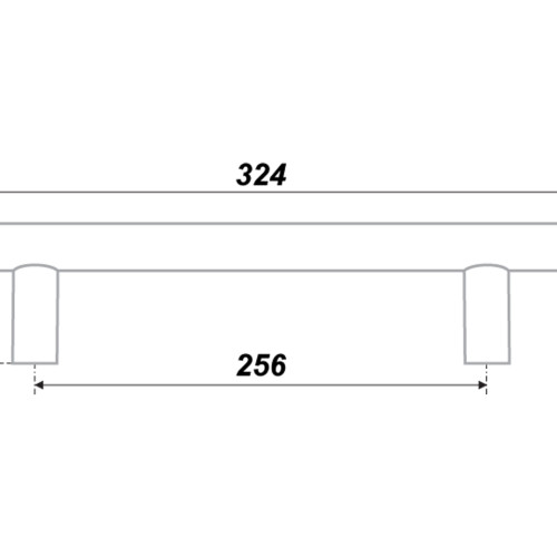 Мебельная ручка RR002BL.5/256 Мебельная ручка RR002BL.5/256