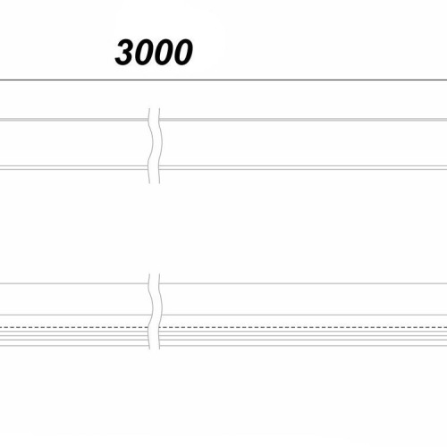 Мебельная ручка L-LINE RP003BL.1/000/3000