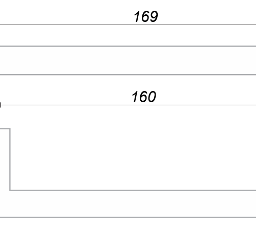 Мебельная ручка QUADRA RS043SC.4/160 Мебельная ручка QUADRA RS043SC.4/160