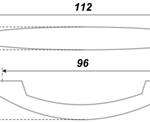 Мебельная ручка RS011SC.3/96