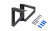 Полкодержатель CORNER P306BL.4
