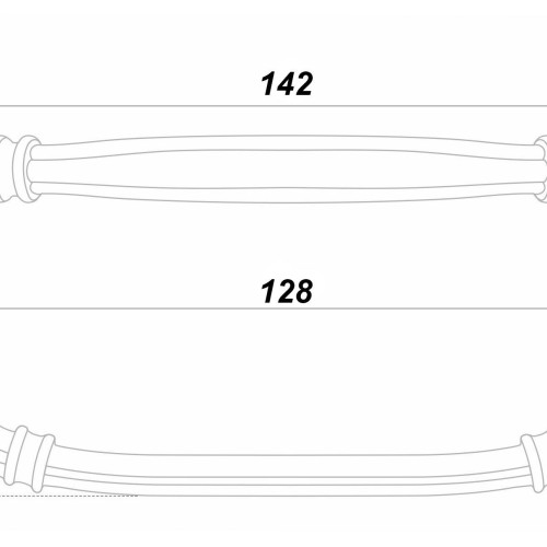 Мебельная ручка REBECA RS439CP.4/128 Мебельная ручка REBECA RS439CP.4/128