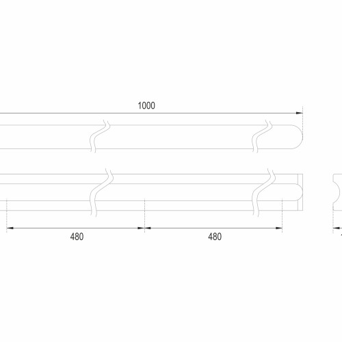 Мебельная ручка VOLNA RS065W.4/960
