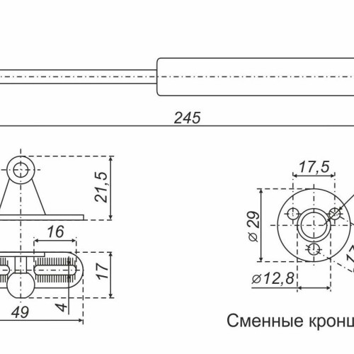 Газовый лифт GL105GR/50/1 Газовый лифт GL105GR/50/1