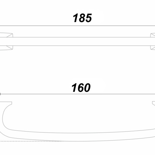 Мебельная ручка EDDA RS289CP.4/160 Мебельная ручка EDDA RS289CP.4/160