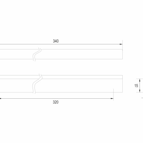 Мебельная ручка PORT RS066BL.4/320 Мебельная ручка PORT RS066BL.4/320