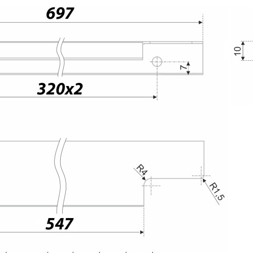 Мебельная ручка RAY RT109SG.1/000/700 Мебельная ручка RAY RT109SG.1/000/700