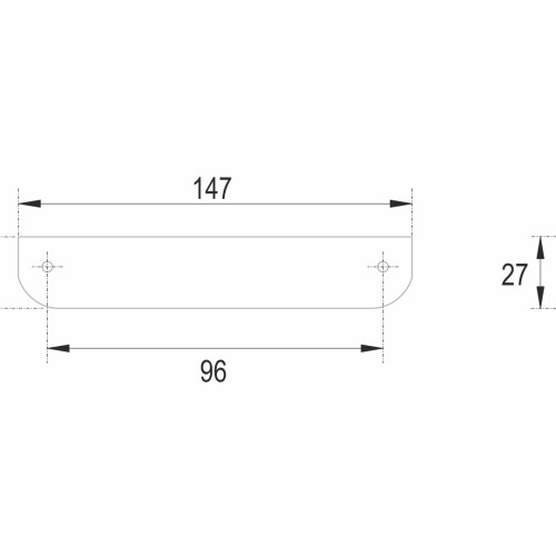 Мебельная ручка TICK RS156GR.3/96 Мебельная ручка TICK RS156GR.3/96