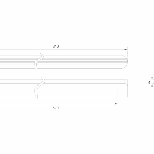 Мебельная ручка SHELL RS064GR.4/320