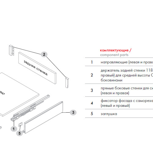 Прямые боковые стенки СТАРТ средней высоты SBDW12/GRPH/300