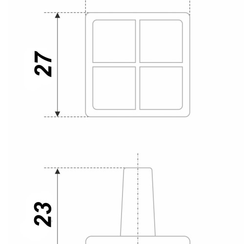 Мебельная ручка DONNA RC114MAB/Bg.4