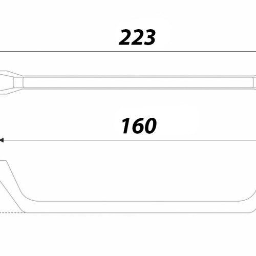 Мебельная ручка NUUK RS297MBSN.4/160 Мебельная ручка NUUK RS297MBSN.4/160