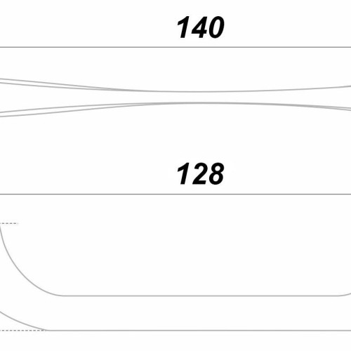 Мебельная ручка ELBA RS442CP.4/128 Мебельная ручка ELBA RS442CP.4/128