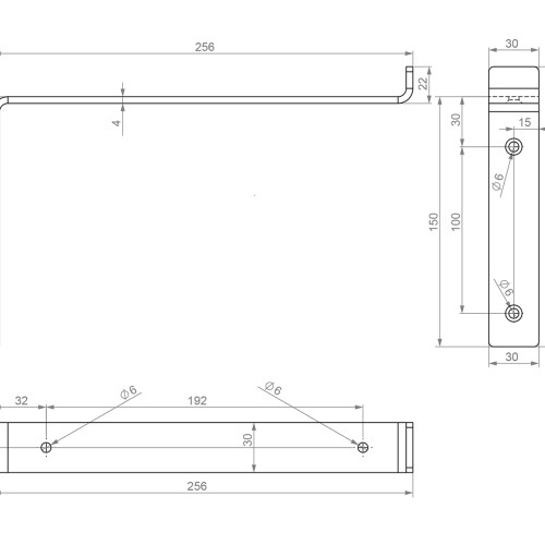 Полкодержатель PLACE P302GR.4
